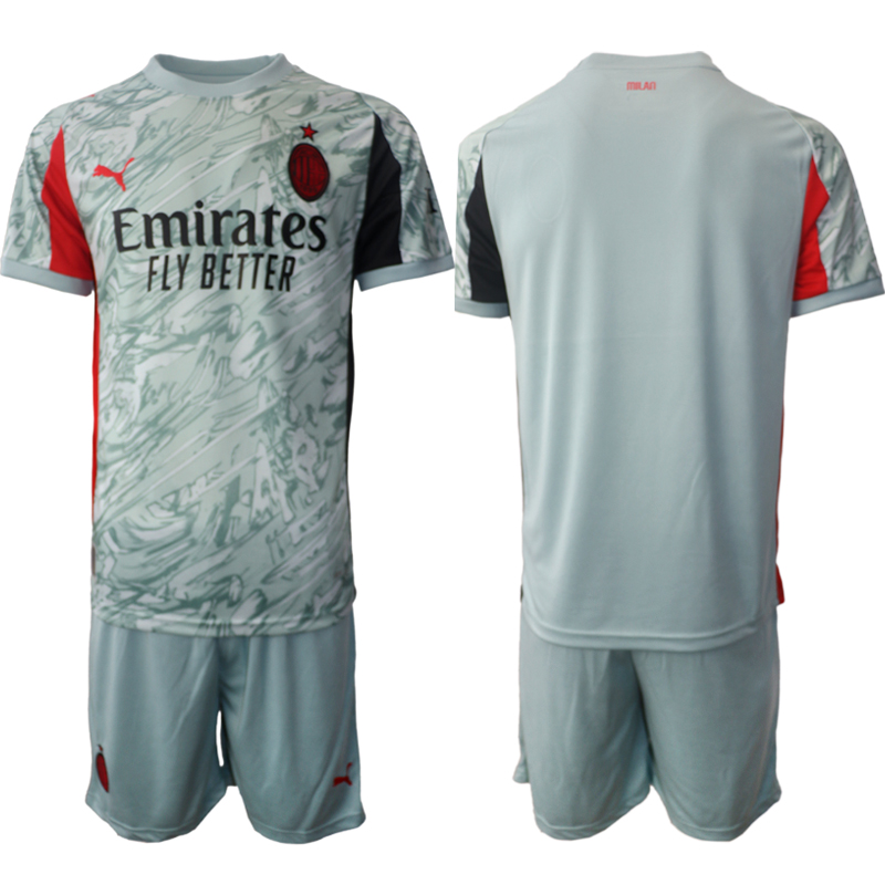 Men 2025-2026 Club AC Milan home goalkeeper Blank blue Soccer Jersey